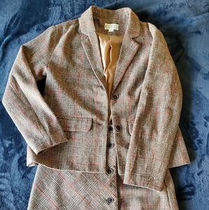 Loveriche brown plaid business set